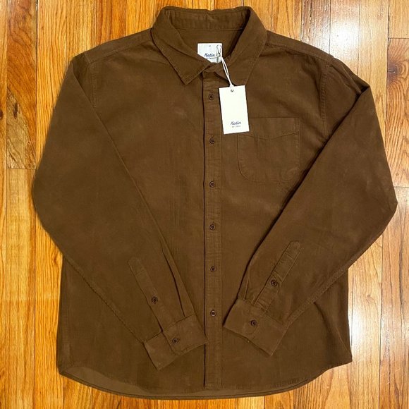 Katin Other - KATIN New Men's Granada Corduroy Long Sleeve Brown Size Large New with Tags!